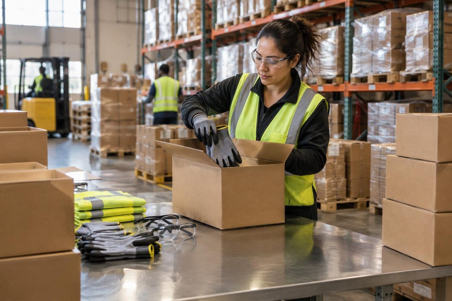 Industrial and safety supply at work